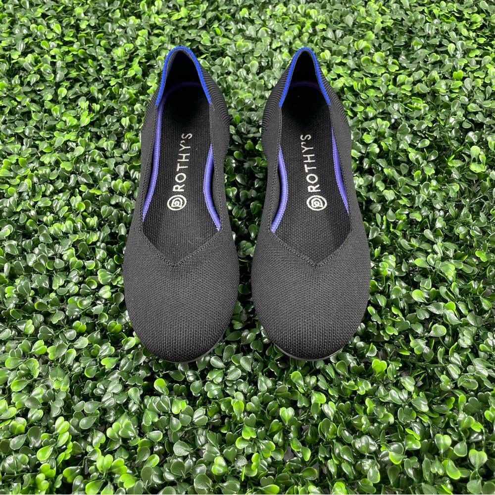 Rothy's Black and Blue Flats